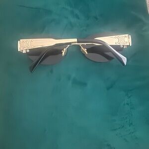 Celine Black Sunglasses with Gold Temples